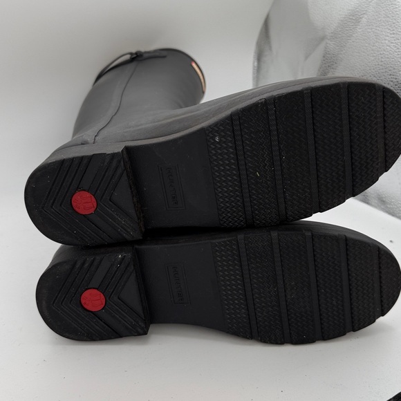 Hunter - Women’s original tall Boots matte black rubber rain boots size 9 - Picture 7 of 8